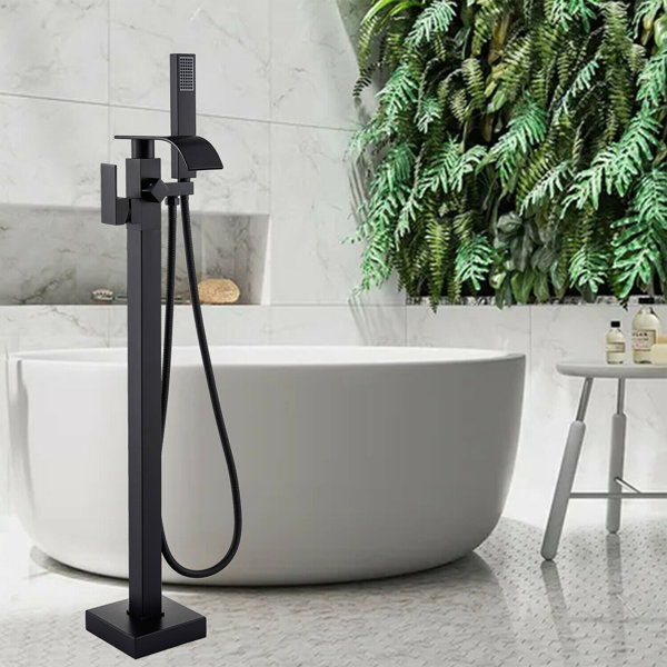 Belfry Bathroom Burkart Freestanding Waterfall Bath Tap Wayfair.co.uk